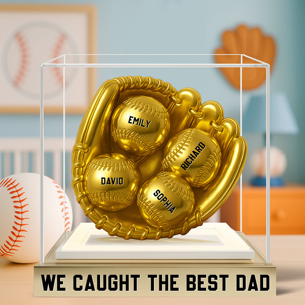 Baseball Dad Acrylic Plaque Personalized Gifts For Dad 02TGQN170525-Homacus