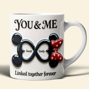 Linked Together Coffee Mug - Personalized Gifts For Couples 06TOQN300126-Homacus