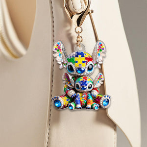 Personalized Gifts For Autism Mom Keychain Mother's Day Autism Awareness 06TGTN090425-Homacus