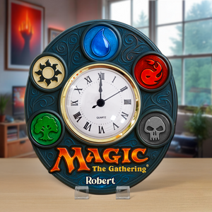 Game Fans Desk Clock Plaque - Personalized Gift For Fans 03NAPU280525-Homacus