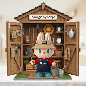 Cute Farmer Plaque - Personalized Gifts For Farmers 04ohlu280625-Homacus