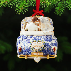 Personalized Gifts For Christmas, Newlywed Toile de Joy Custom Shape Acrylic Ornament 04pgta081025-Homacus