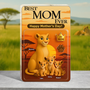 Best Lion Mom Ever Acrylic Plaque - Personalized Gifts For Mother 02NAPU280425-Homacus