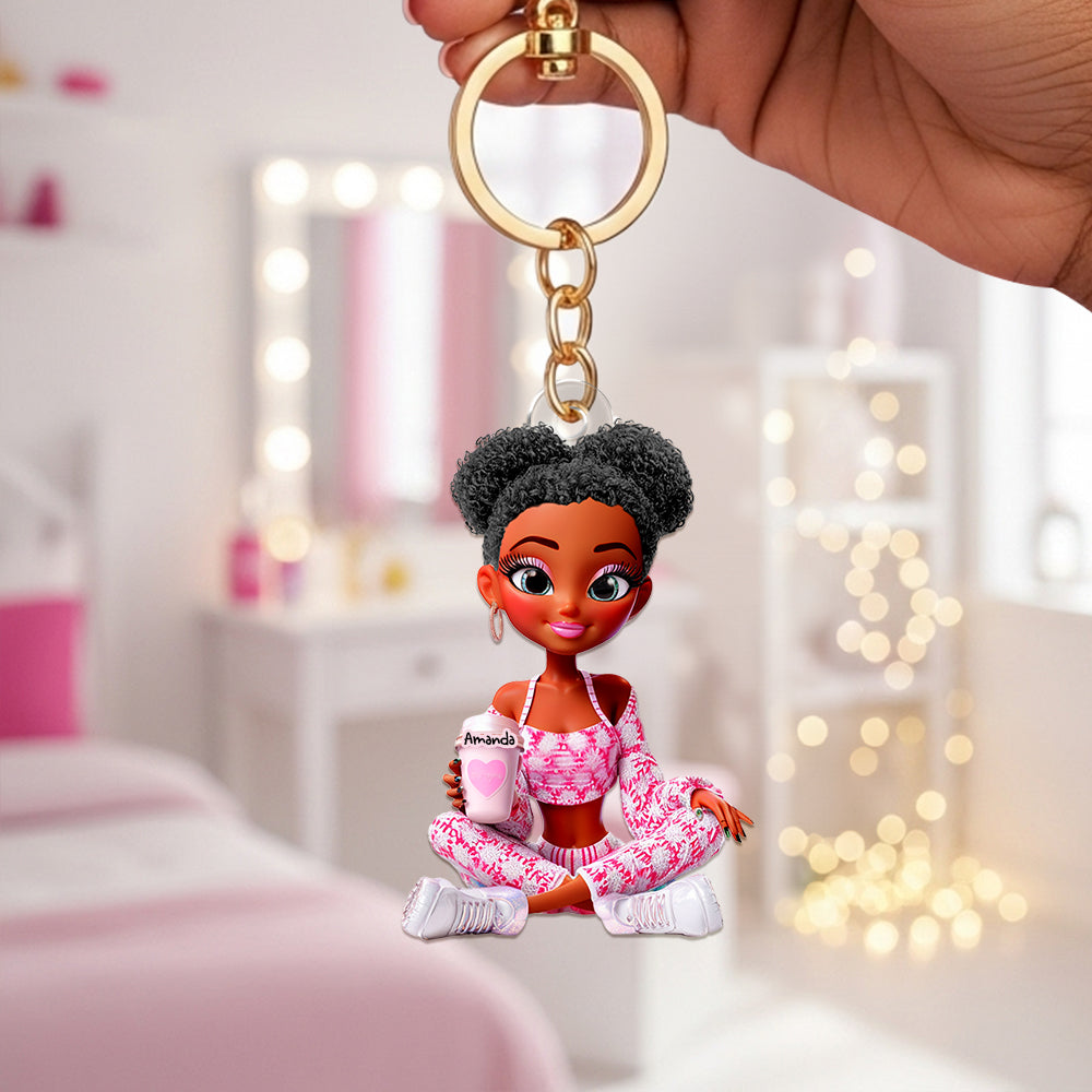 Adorable Doll Acrylic Keychain - Personalized Gifts For Her 04TGLU110625-Homacus
