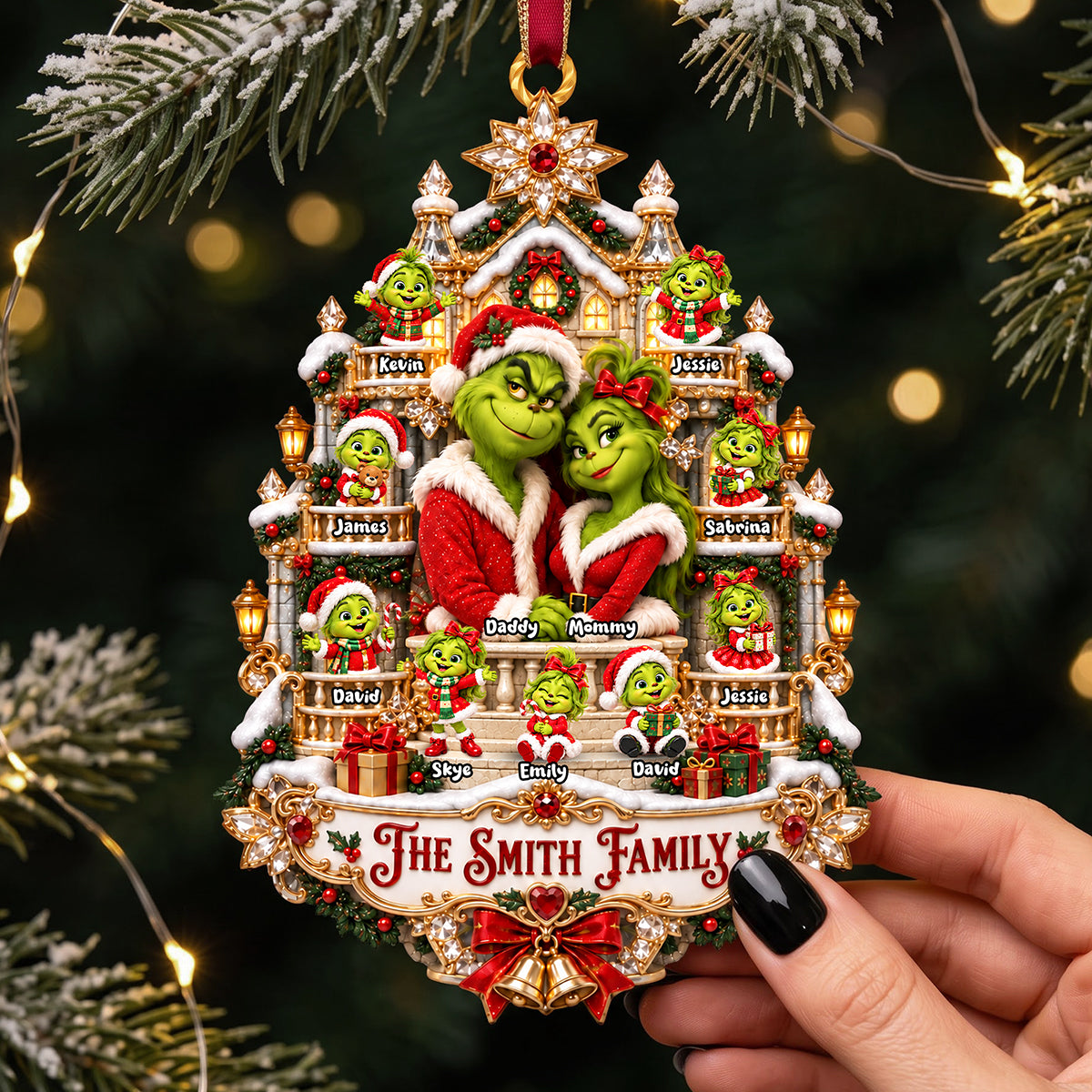 Mischief Family Christmas Ornament - Personalized Gift For Family 04HATA100926-Homacus
