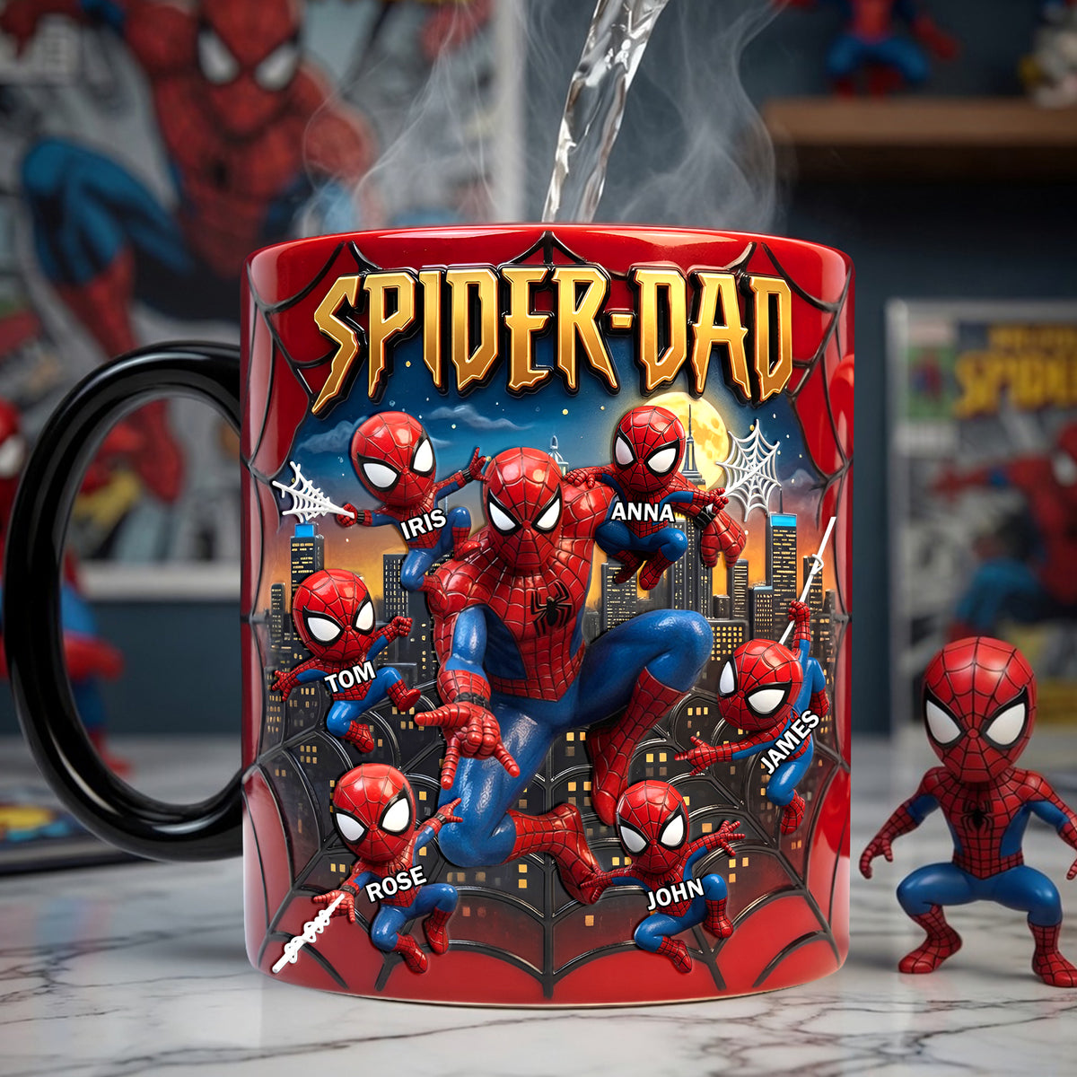 The Arachnid Reveal Heat Changing Mug - Personalized Gifts For Dad Magic Mug 04TYLU110526-Homacus