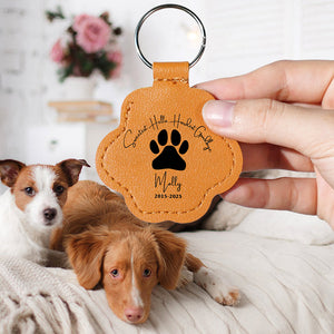 Sweetest Goodbye Pet Hair Storage Keychain - Personalized Memorial Gift For Pet Lovers 04LAQN270825-Homacus