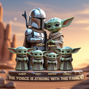 The Force Family Acrylic Plaque - Personalized Gift For Family 03XQLU100425-Homacus