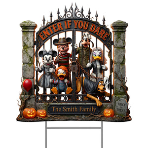 Trick Or Treat Plastic Rectangle Yard Sign - Personalized Gifts For Halloween 03toqn080826
