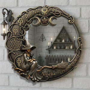 Witch Custom Shaped Mirror - Personalized Gifts For Witch Lover 03QHMG280725-Homacus