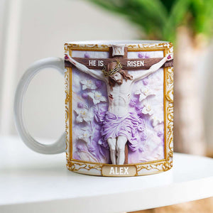 Personalized Gifts For Christian Coffee Mug, He Is Risen 01TGMH190225-Homacus