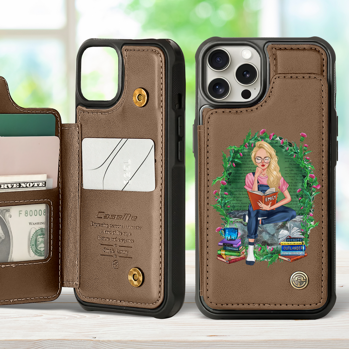 Personalized Gifts For Book Lovers Leather Flip Wallet Phone Case 04hupu260225-Homacus