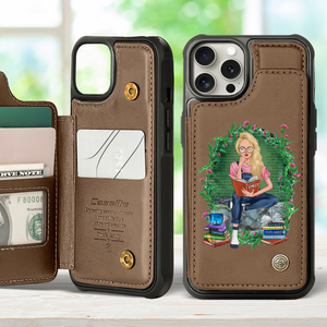 Personalized Gifts For Book Lovers Leather Flip Wallet Phone Case 04hupu260225-Homacus