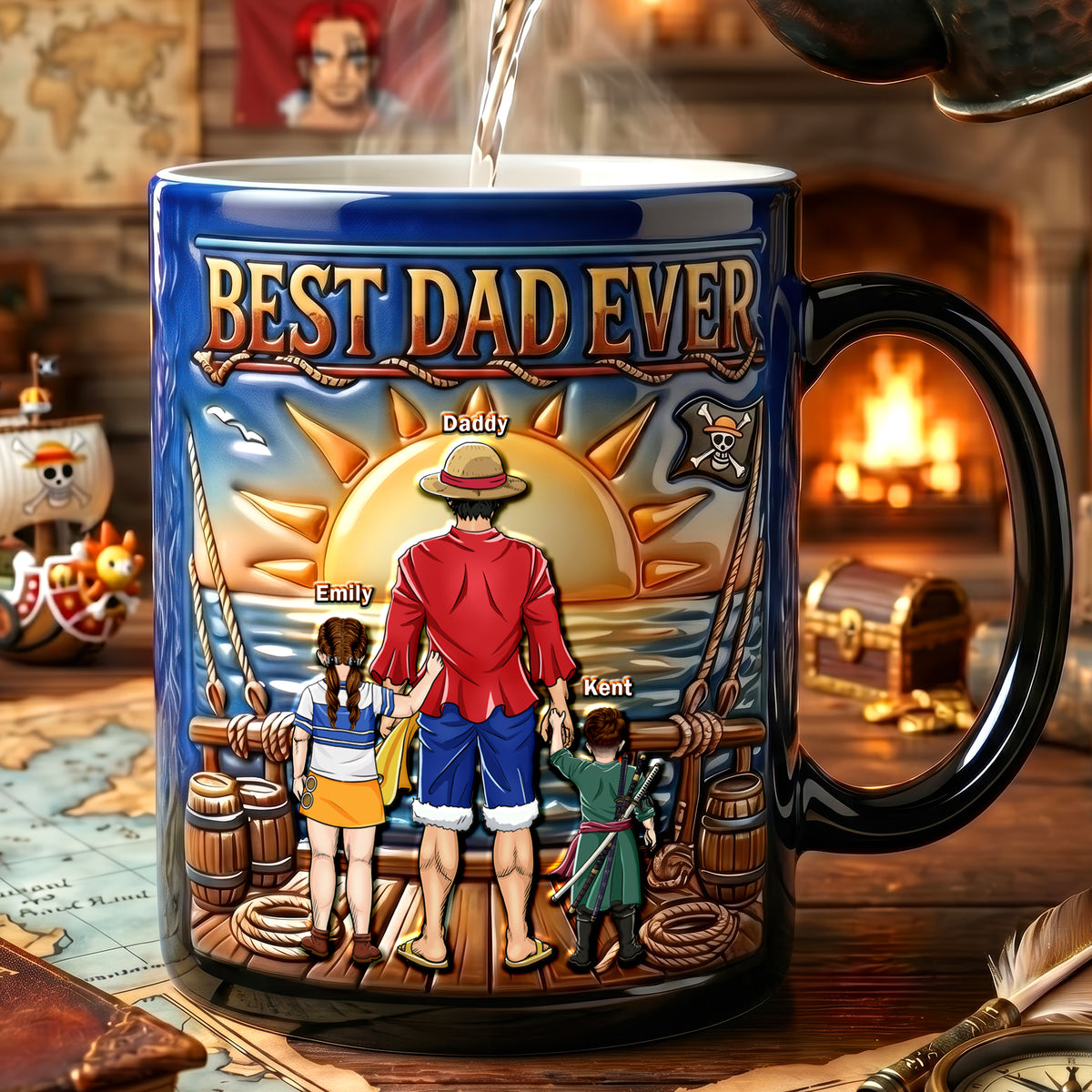 Dad And His Little Adventures Crew Magic Mug - Personalized Gifts For Dads 01tgqn240426-Homacus