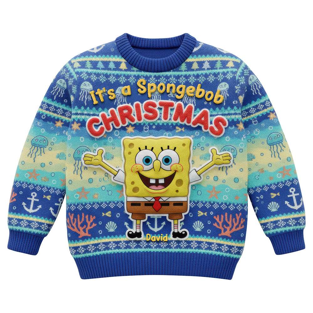 Happy Sea Creature Ugly Sweater - Personalized Gifts For Kids 02paqn281025-Homacus