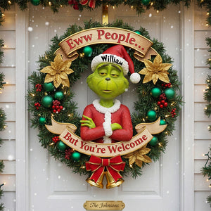 Eww People...Christmas Wood Sign Personalized Funny Gifts 01HYLU211125-Homacus
