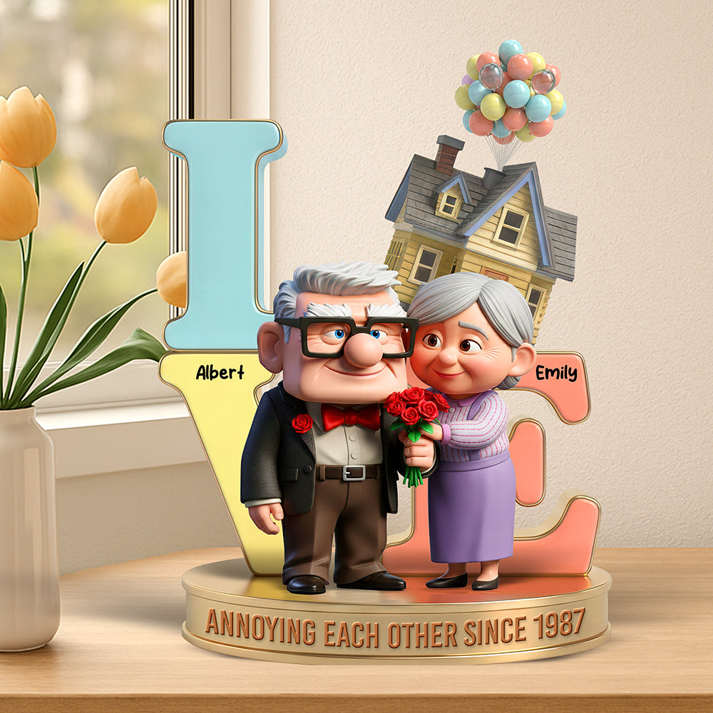 Old Couple Acrylic Plaque - Personalized Gifts For Couple 03pgqn261125-Homacus