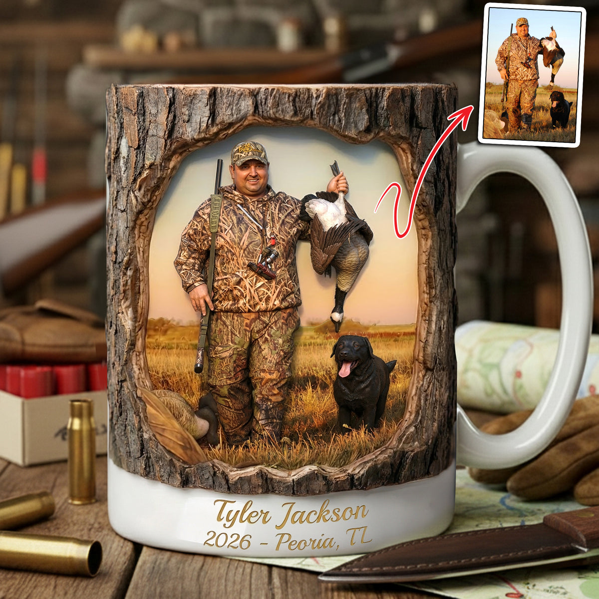 Hunting Life Coffee Mug - Personalized Custom Photo Gifts For Hunters 03HULU201225-Homacus