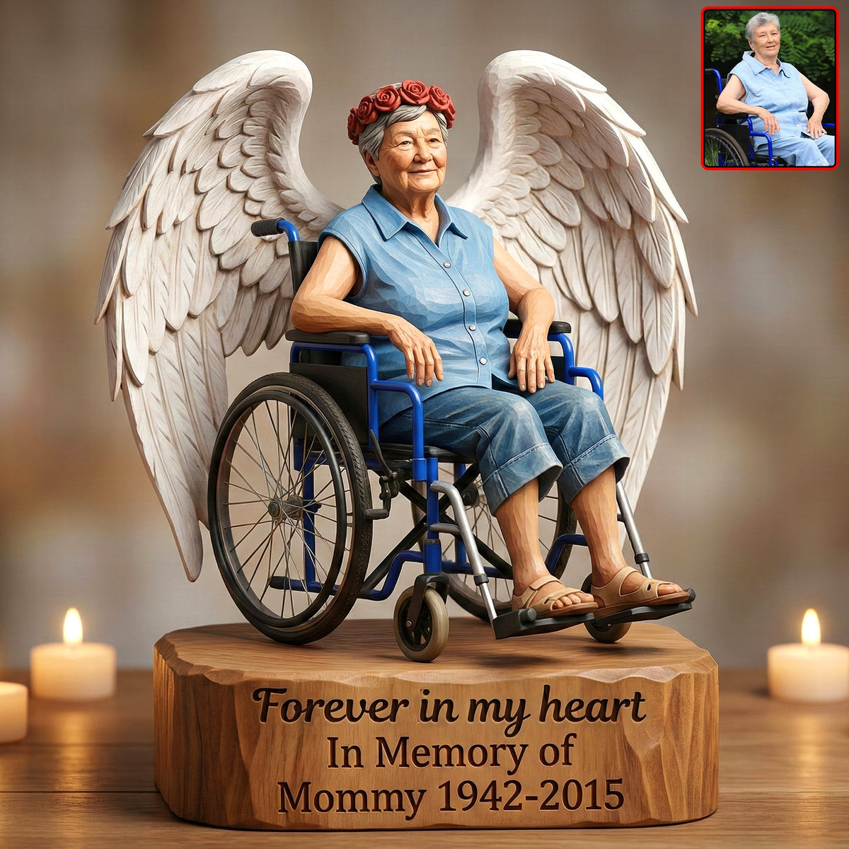 In Loving Memory Acrylic Plaque – Custom Photo Gifts For Loved Ones 03huqn220126