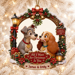 Opposites In Love Christmas Ornament - Personalized Gifts For Couple 08HADT021026