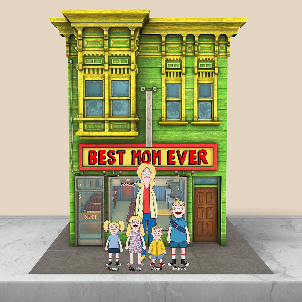 Personalized Gifts For Mom Plaque Best Mom Ever 011naqn090425hg-Homacus