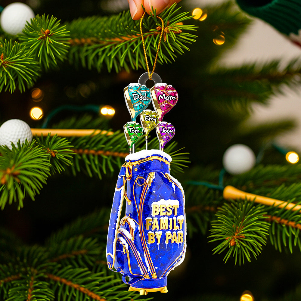Golf Family Hand Christmas Ornament Personalized Gifts For Family 04OHDT200825-Homacus