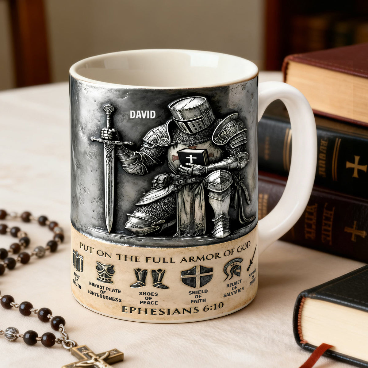 Full Armor Of God Coffee Mug - Personalized Gift For Christian 03TOLU251225-Homacus