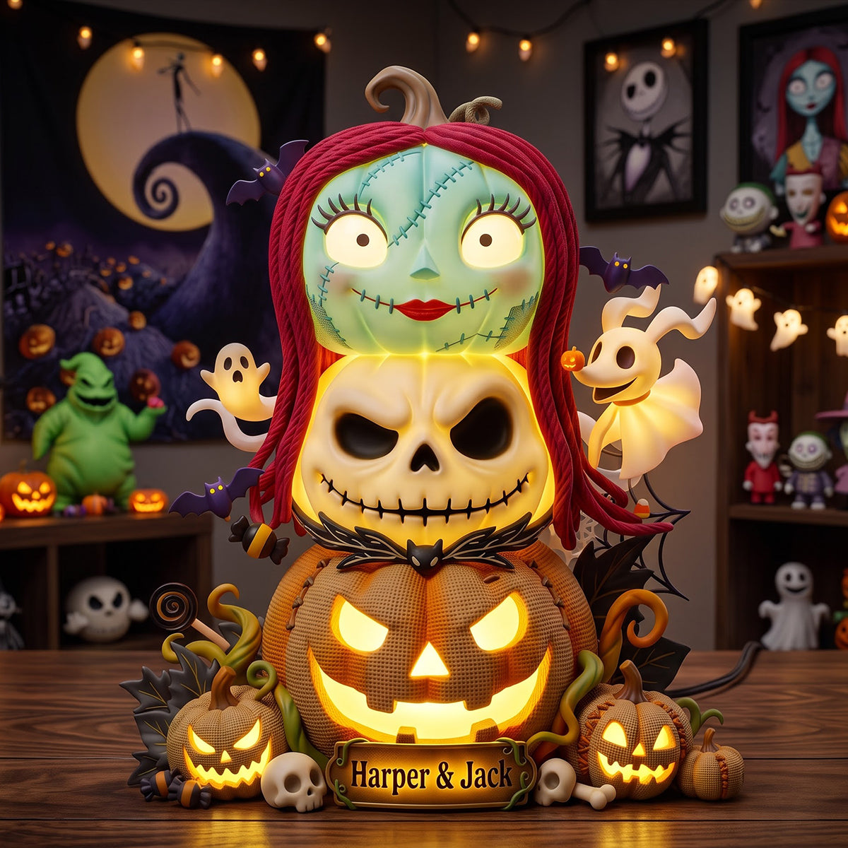 Spooky Pumpkin Acrylic Light Box - Personalized Gifts For Halloween 06hutn300726
