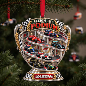 Sleigh The Podium Ornament - Personalized Christmas Gifts 01halu300926