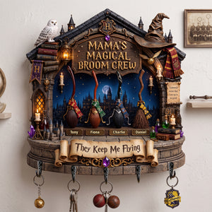 Mama's Broom Crew Acrylic Key Hanger - Personalized Gifts For Mother 03palu300726-Homacus