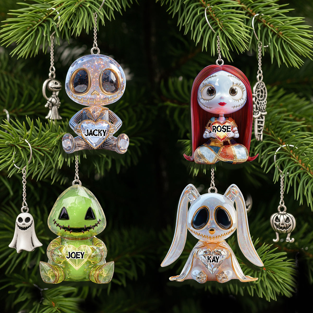 Gothic Character Ornament - Personalized Christmas Gifts For Movie Fans 03TGLU030925-Homacus