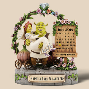 Happily Ever Acrylic Plaque - Personalized Gifts For Couple 01QHQN250625-Homacus