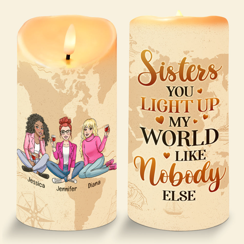 Personalized Gifts For Best Friends LED Candle 05kaqn171224hhpa-Homacus