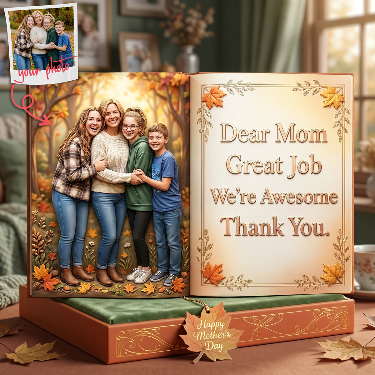 Thank You Mom Acrylic Plaque - Custom Photo Gifts For Mothers 03nata200326-Homacus