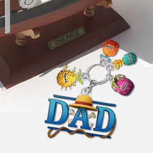 Fruit Dad Keychain - Personalized Gifts For Dad 011OHLU210425-Homacus