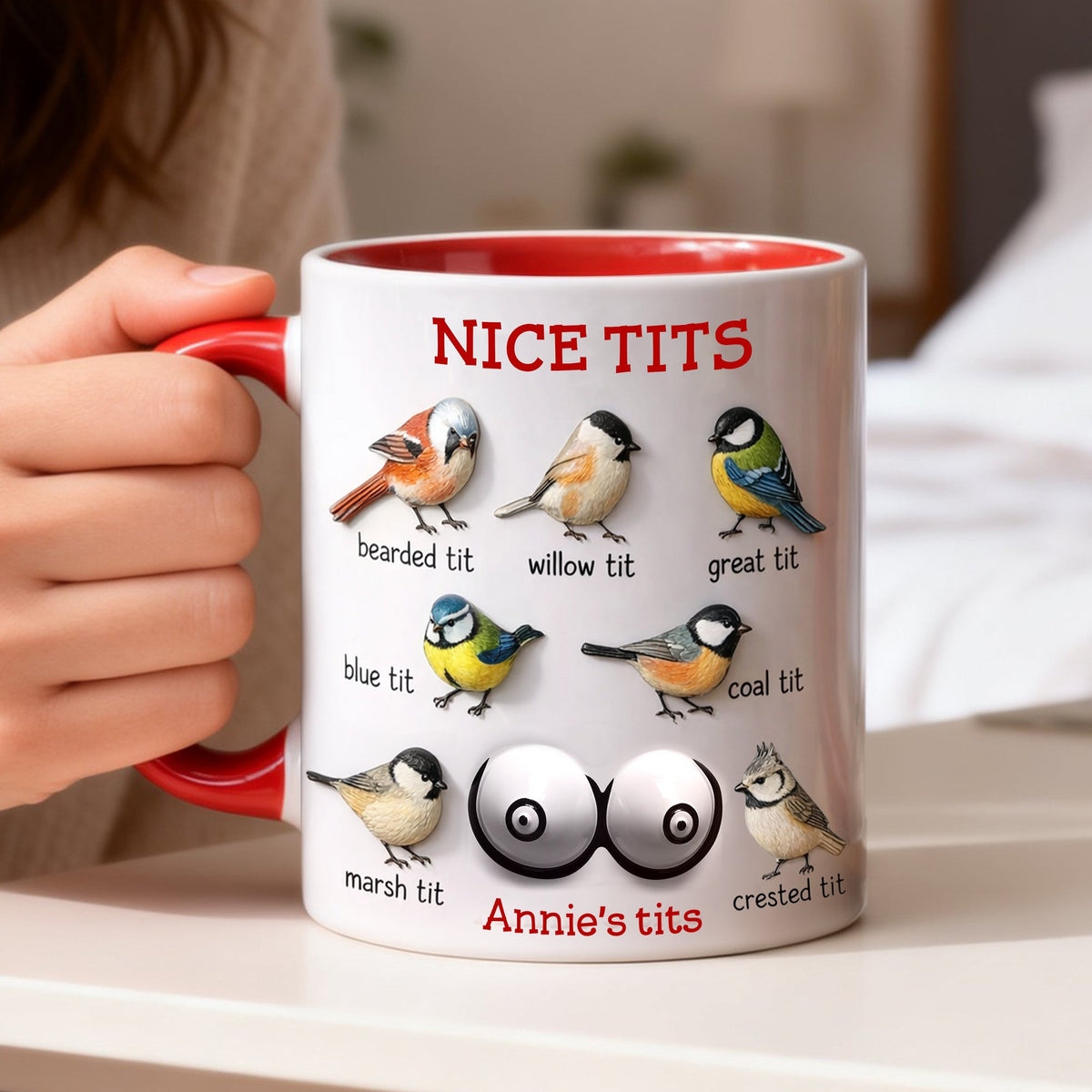 Funny Birds Coffee Accent Mug - Personalized Gift For Her 02NALU291225-Homacus
