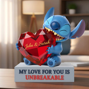 Blue Alien Acrylic Plaque - Personalized Gifts For Couple 04hytn161225-Homacus