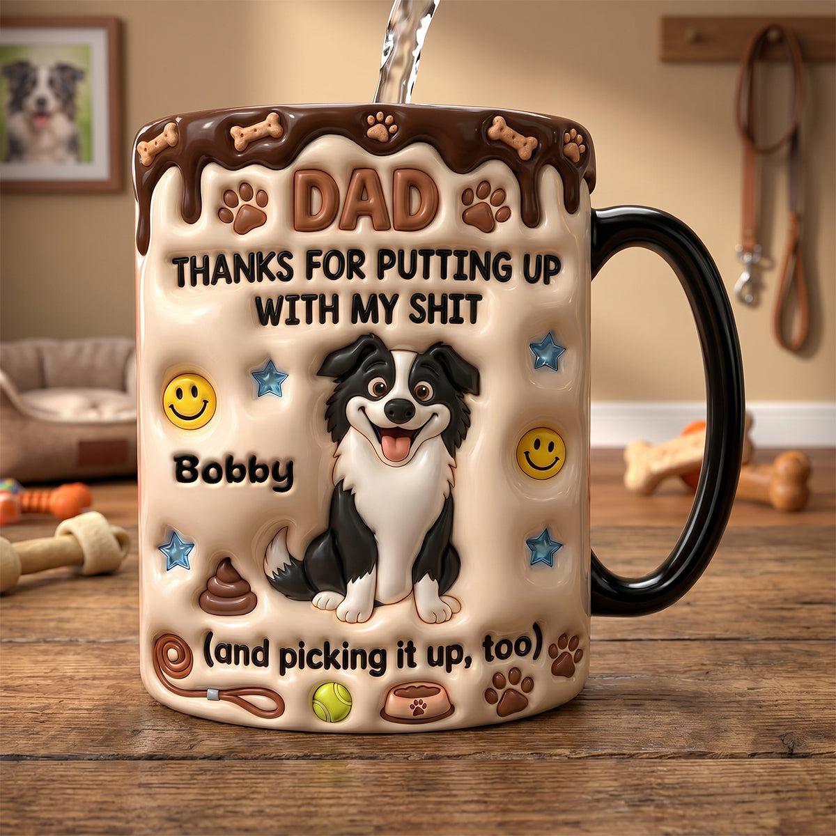 Dog Dad Magic Ceramic Coffee Mug - Personalized Gifts For Dad 021TYDH210526-Homacus