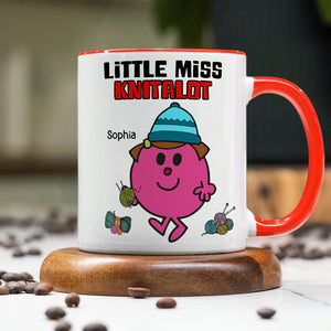 Personalized Gifts For Knitting Lovers Coffee Mug 03hutn250724pa Cute Little Girl Knitting-Homacus