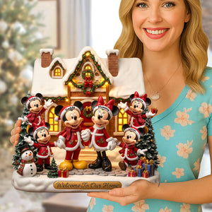 Family Christmas Wood Sign - Personalized Gifts For Family 01pgqn291025-Homacus