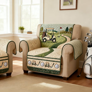 Golf Course Quilted Sofa Cover - Personalized Gifts For Golfers 06NALU300126-Homacus