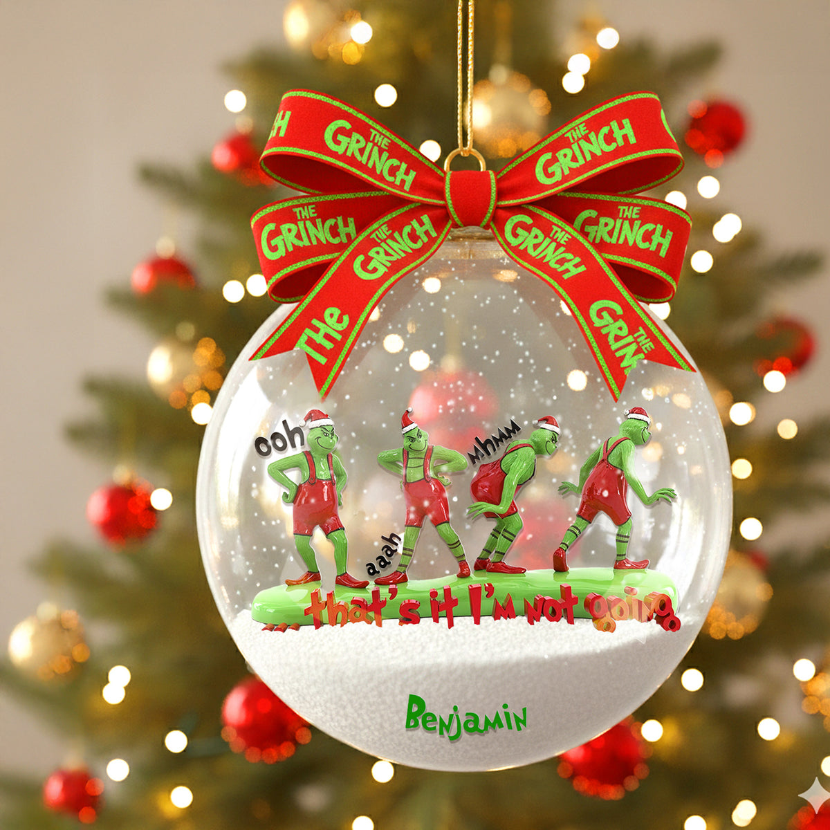 Funny Grumpy Anti-Social Christmas Ornament, Personalized Gifts For Movie Fans 04QHMG300925-Homacus