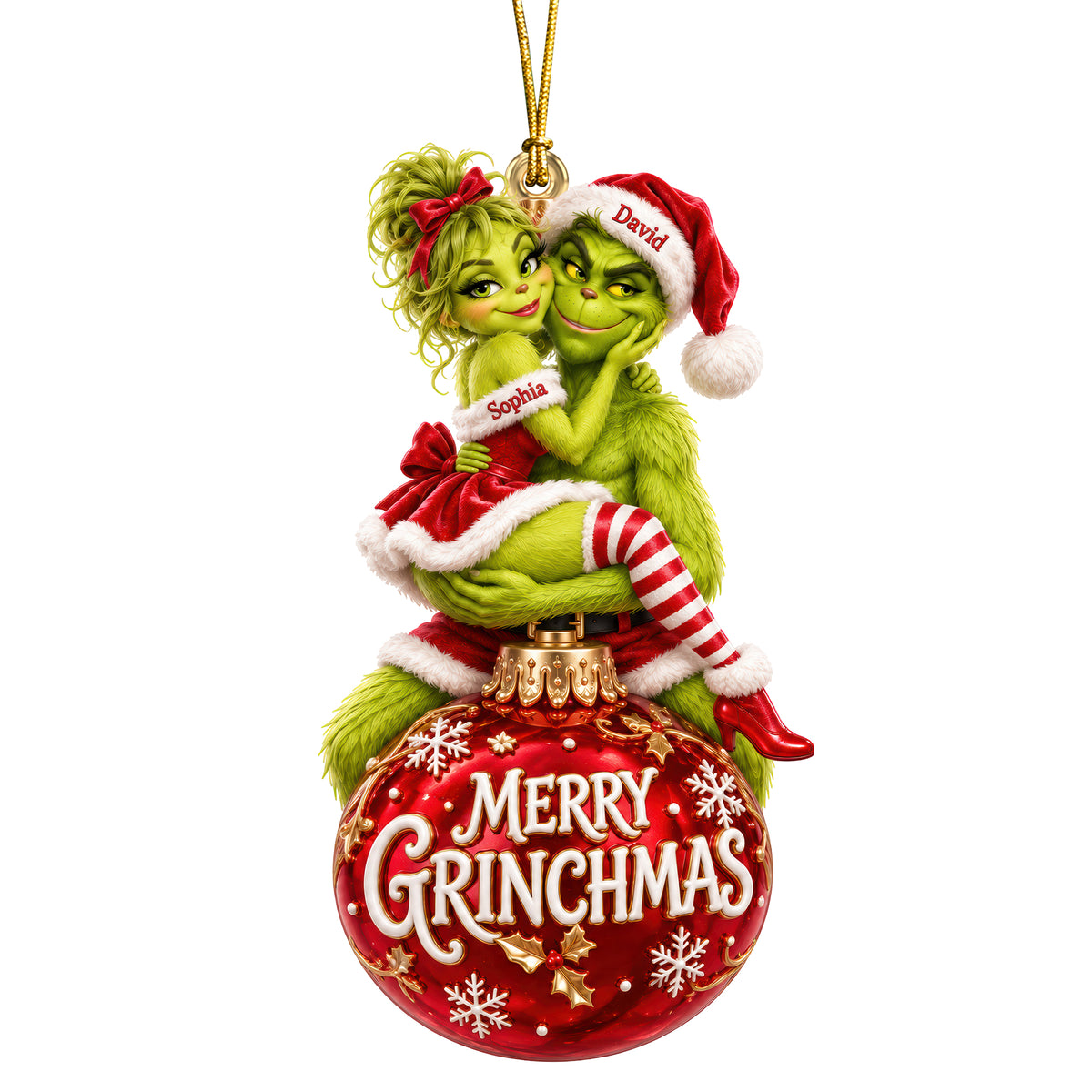 Naughty Couple Christmas Ornament - Personalized Gifts For Couple 09tyqn061026-Homacus