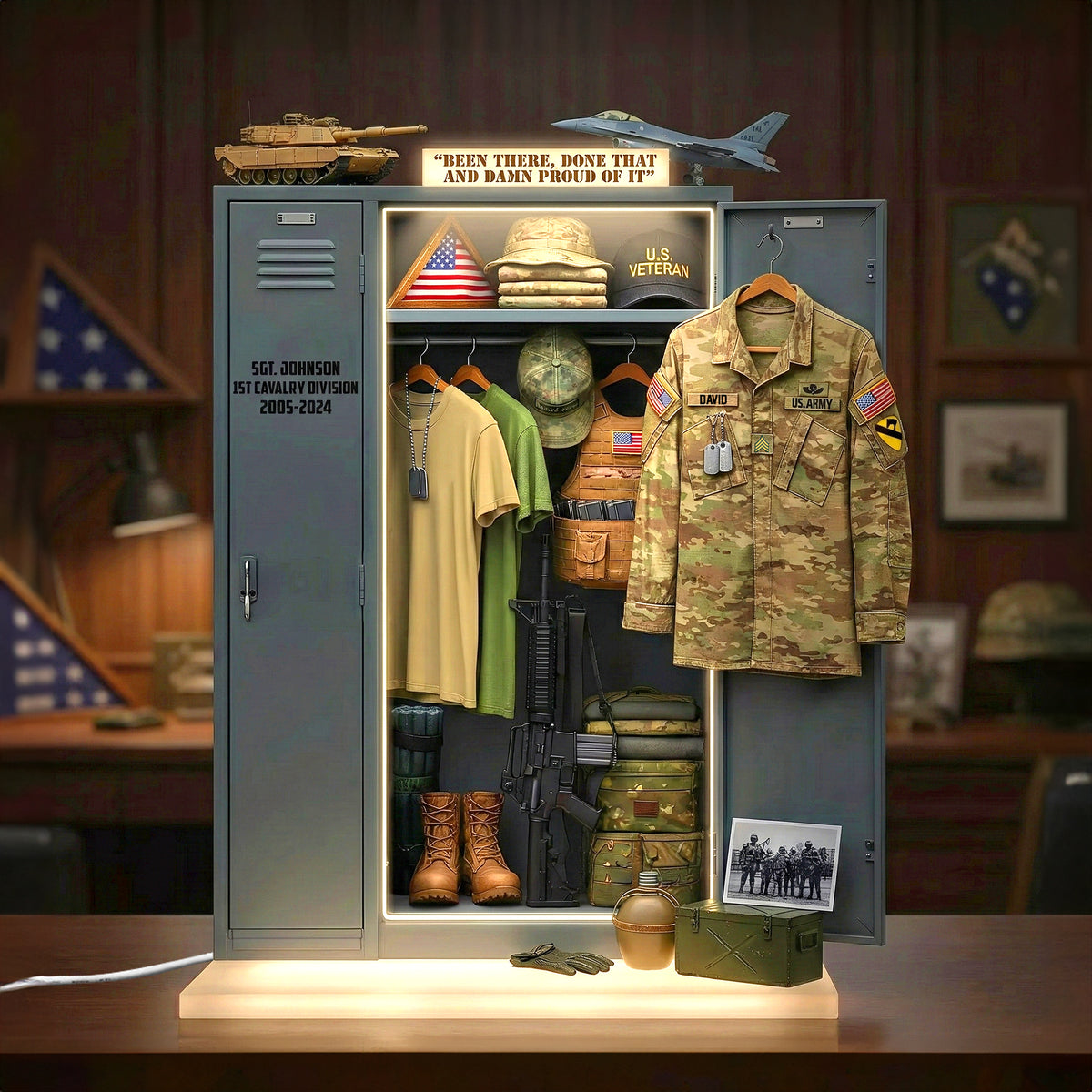 Military Personal Locker Light Box, Personalized Gifts For Veteran 01qhtn201225-Homacus