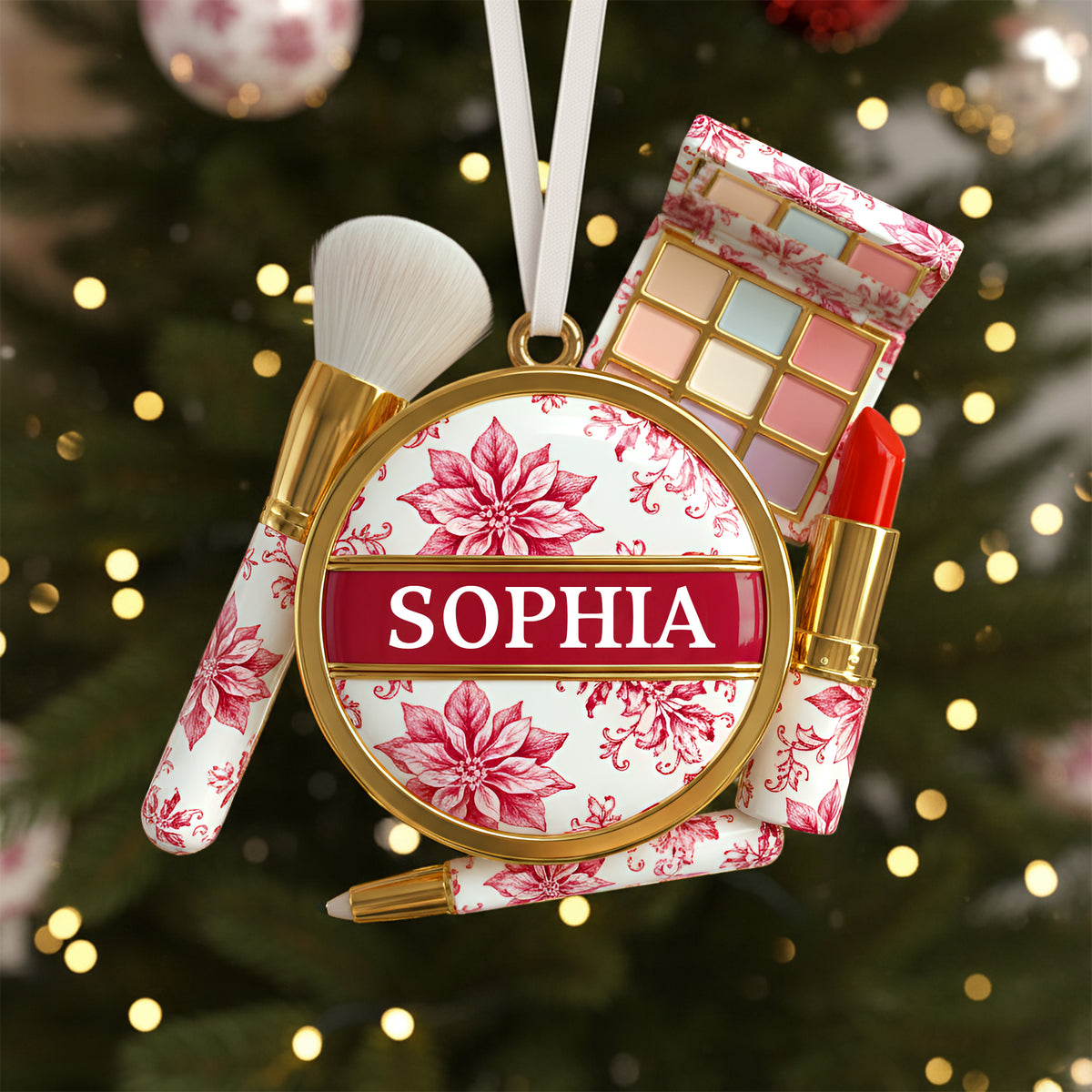Makeup Kit Christmas Ornament - Personalized Gifts For Makeup Lovers 05PGLU131025-Homacus