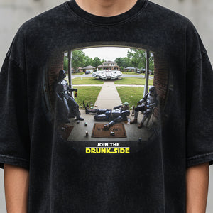 Funny Drunk Side Washed T-Shirt - Gifts For Loved Ones 03kita291225-Homacus