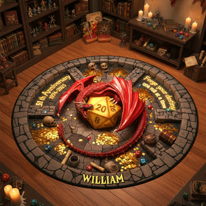 Role Play Anniversary Personalized Gifts For Game Lovers Quilted Round Mat 03kitn221025-Homacus