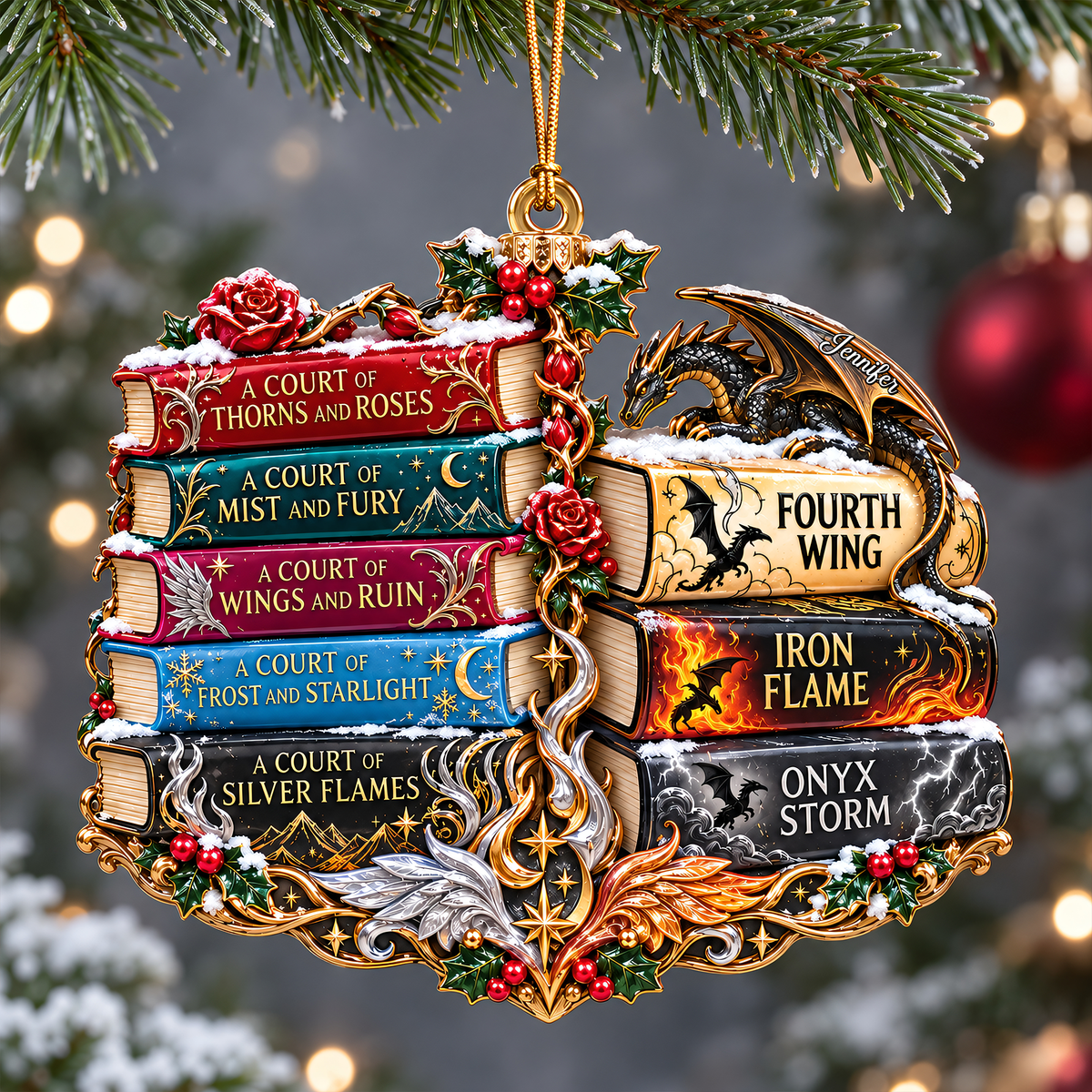 Enchanted Fantasy Books Acrylic Ornament - Personalized Gifts For Book Lovers 06NAQN300926