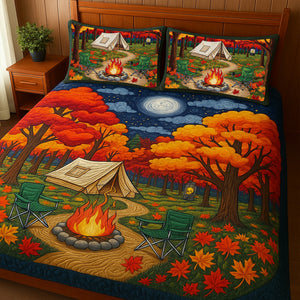 Autumn Nights By The Fire Quilt Bedding Set - Gift For Camping Lovers 06PGLU160725-Homacus