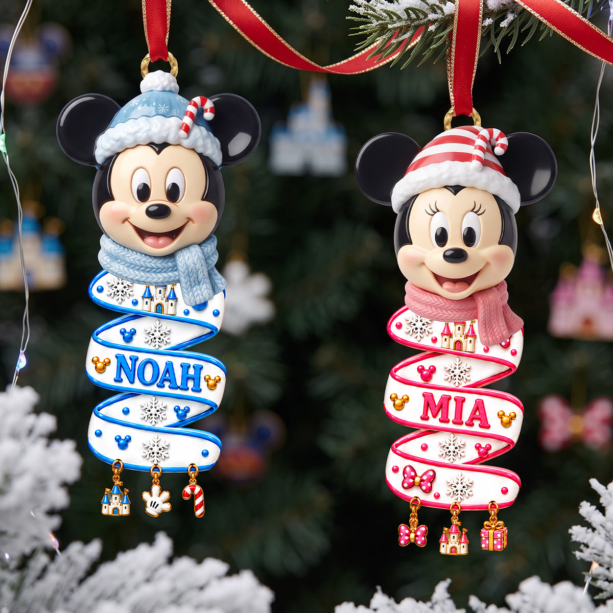 Spiraling Character Acrylic Ornament - Personalized Gift For Christmas 02TYTA051026-Homacus